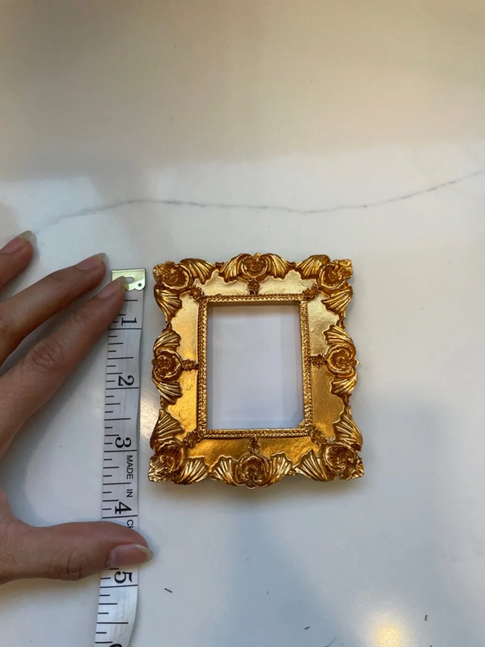 Ornate Rose Gold Decorative Photo Frame - Rose Gold